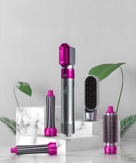 5 in 1 Multifunctional Hair Dryer Styling Tool, Detachable 5-in-1 Multi-Head Hot Air Comb